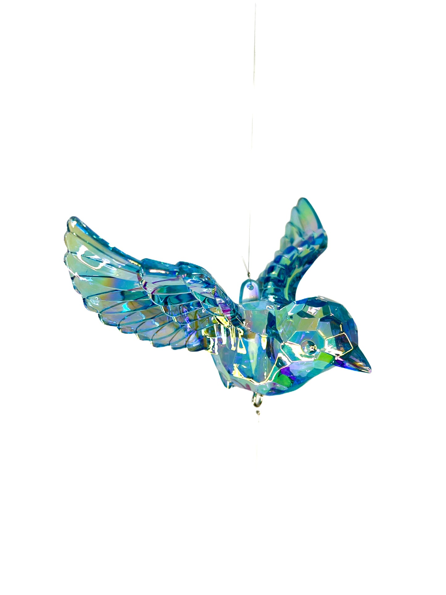 Acryl Deko Hänger Vogel mit Blume lang