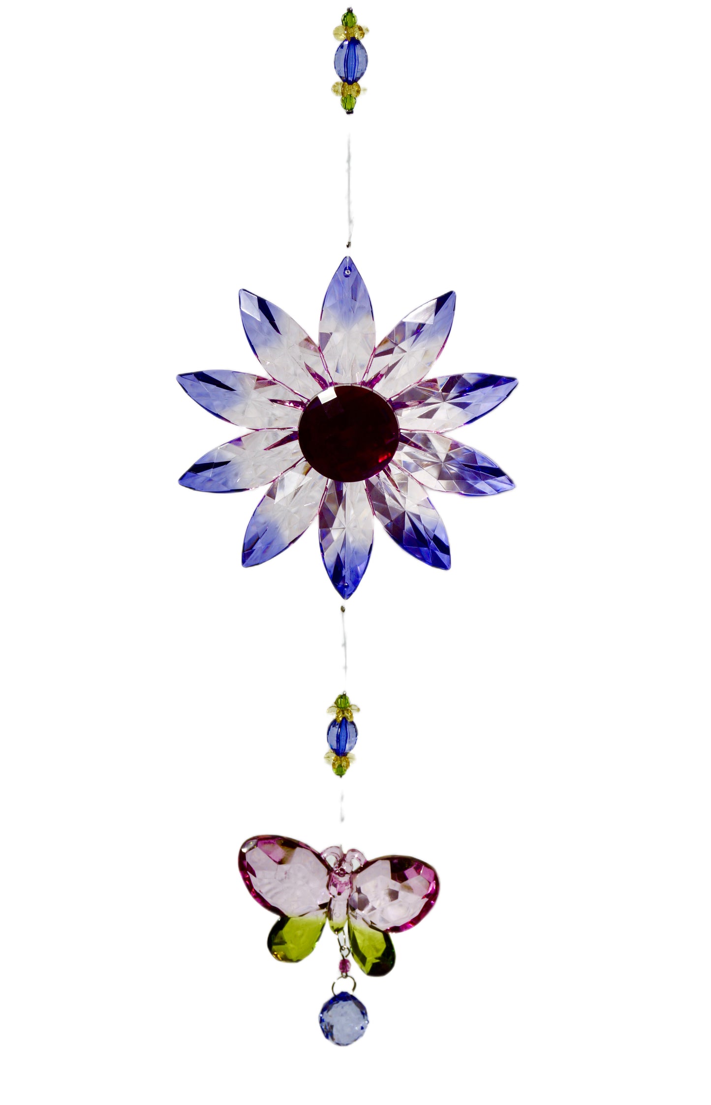 Acryl Dekohänger Blume mit Schmetterling