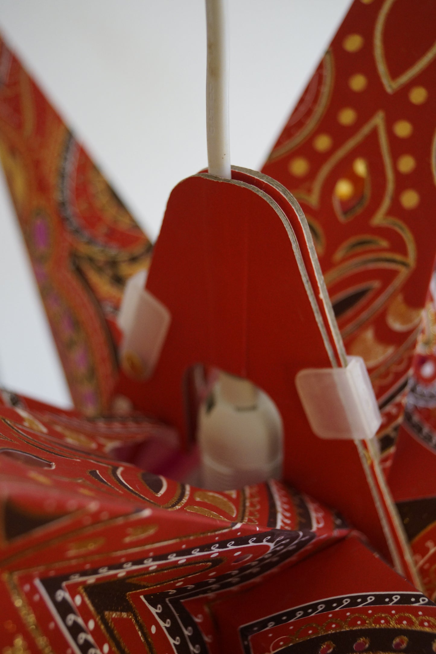 Pagoda® 3DStern "Ganesha" Rot Gold Glitter