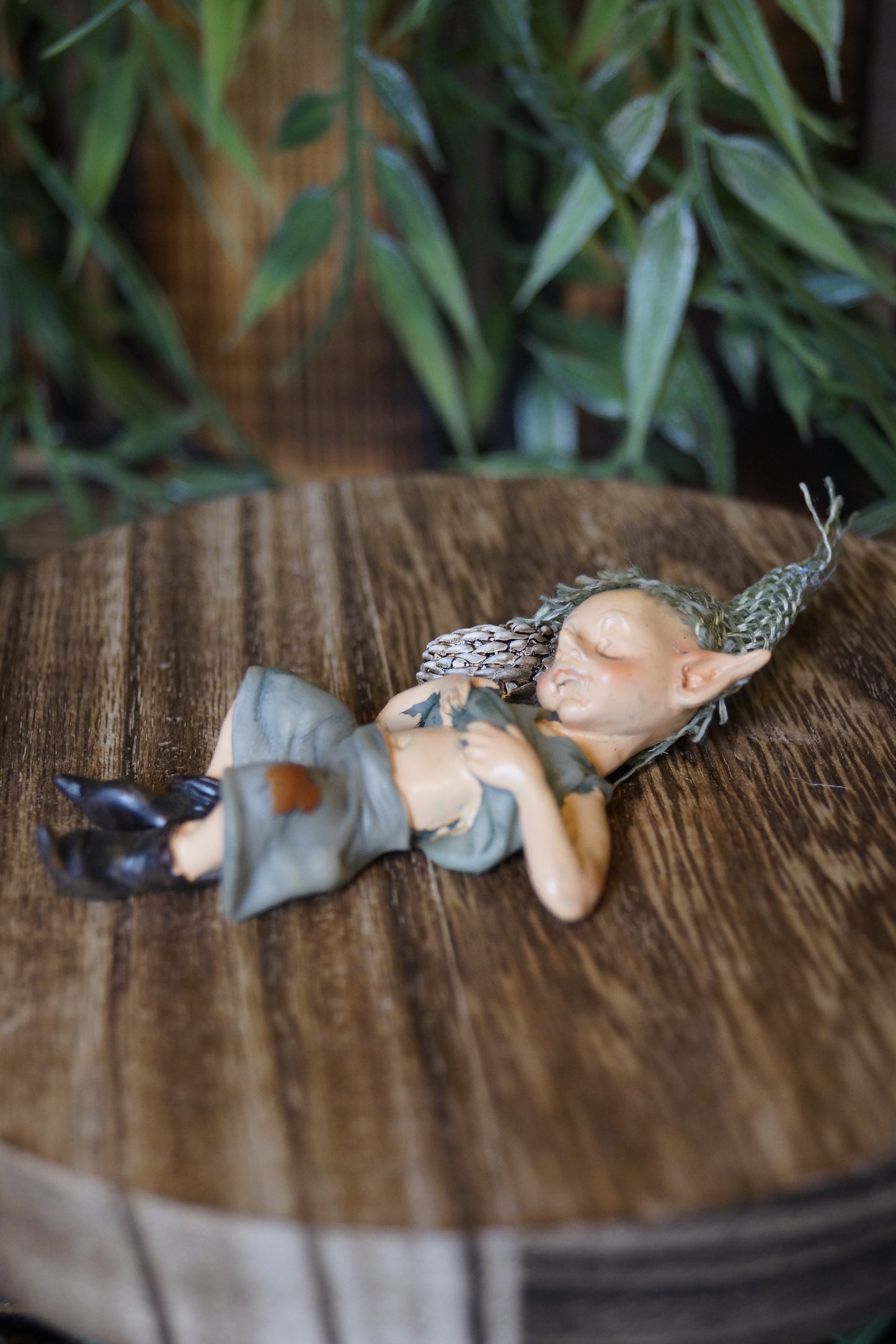 Pixie kuschelt  mit Igel "Sicherer Schlaf"