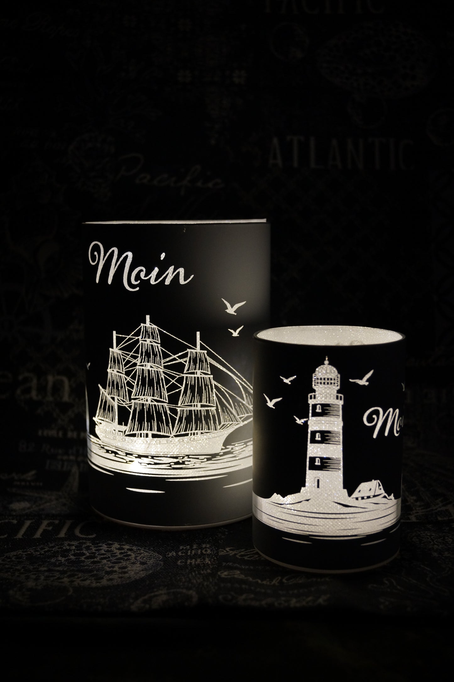 LED Leuchtsäule "Moin"