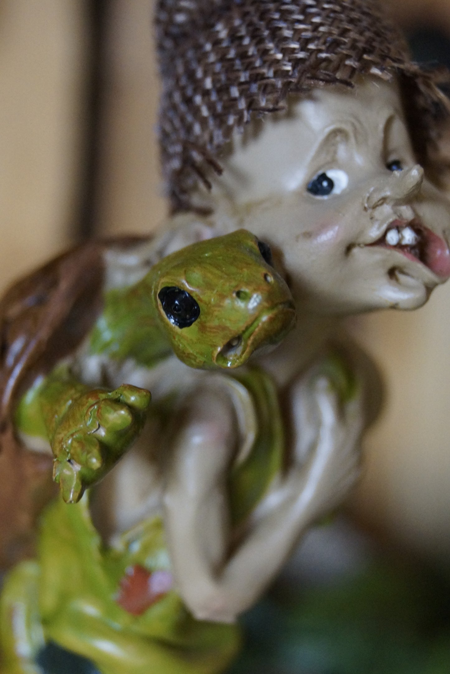 Pixie trägt Schildkröte "Achtung! Festhalten!"