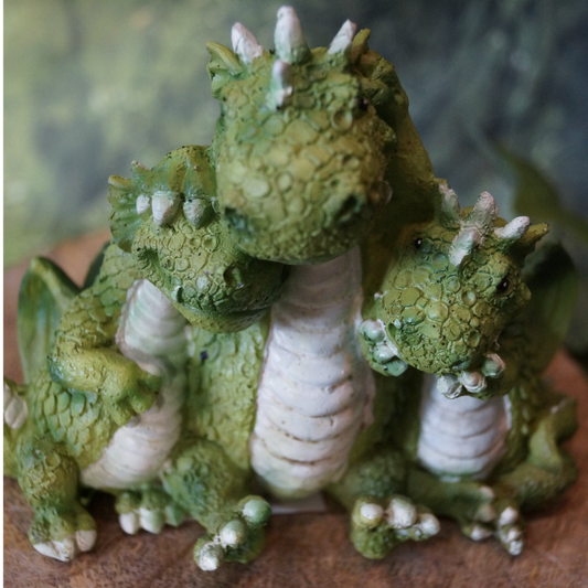 "Nichts hören/sehen/sagen" Gruppe von 3 kleinen Drachen