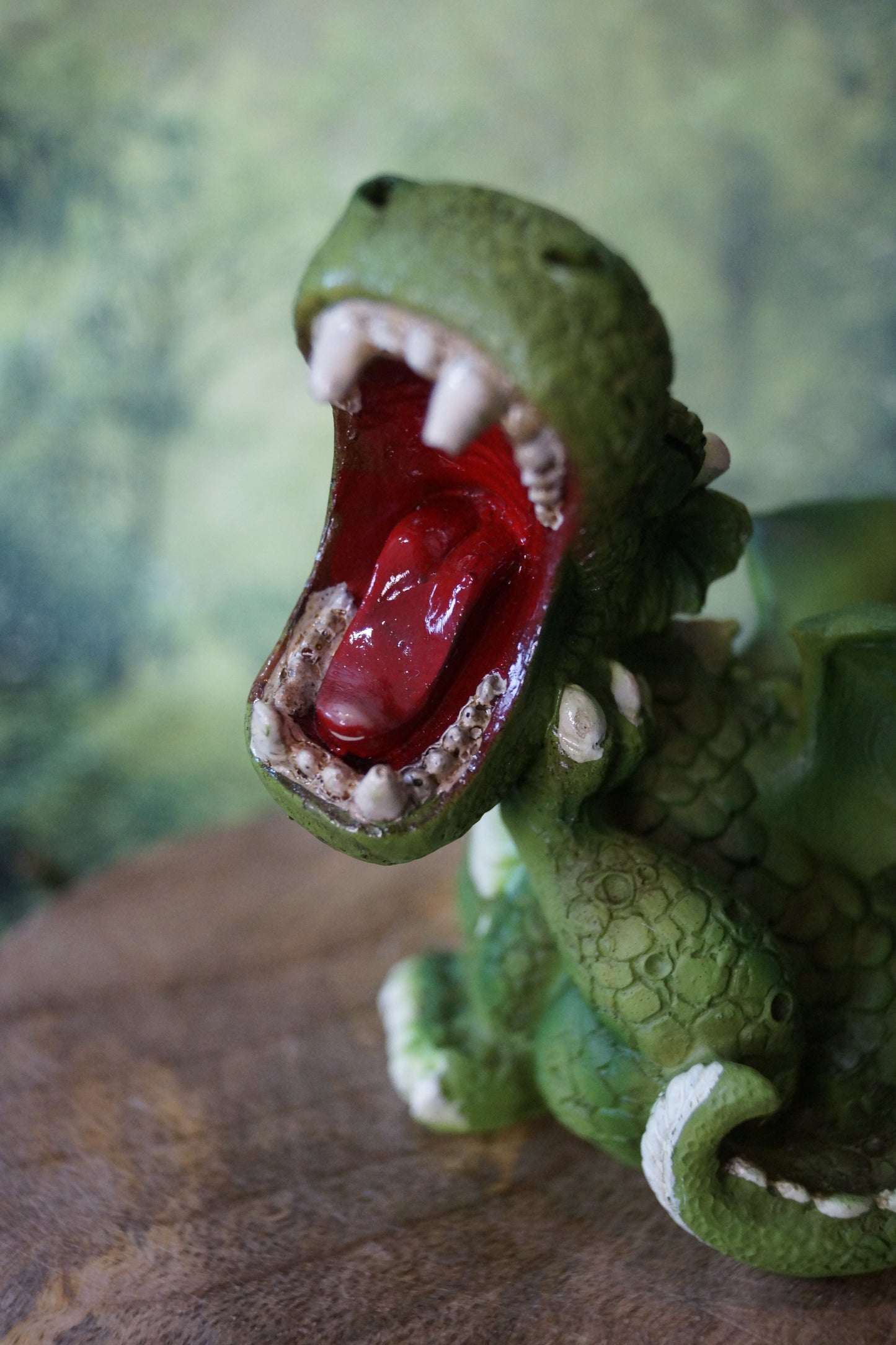 "Uuaaahh...!"  kleiner Drachen gähnt