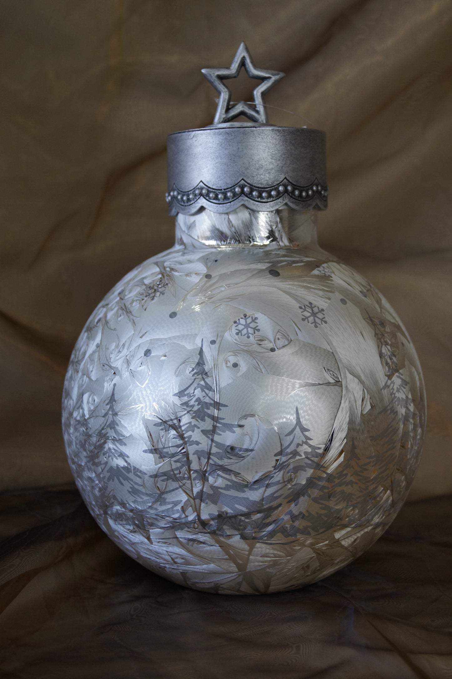 XXL LED Christbaumkugel