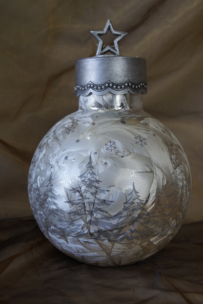 XXL LED Christbaumkugel